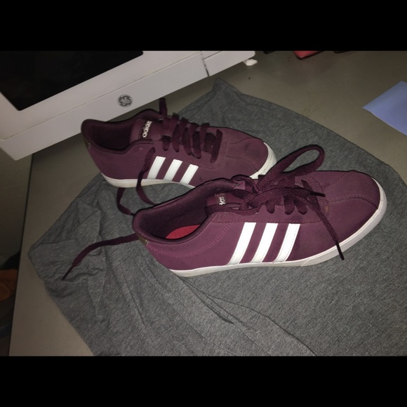 adidas vl court maroon